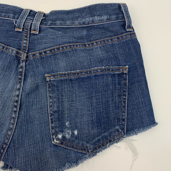 Current Ellito High Rise Shorts Denim Cut off  26 - Picture 6 of 9